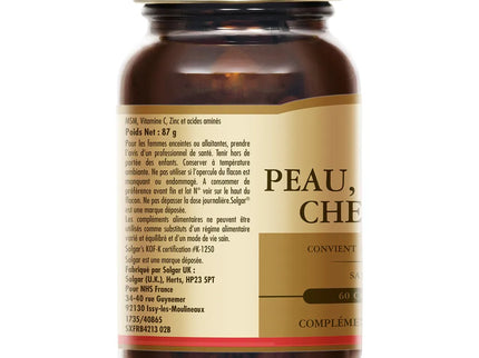 SOLGAR PEAU ONGLES CHEVEUX - 60 Comprimés