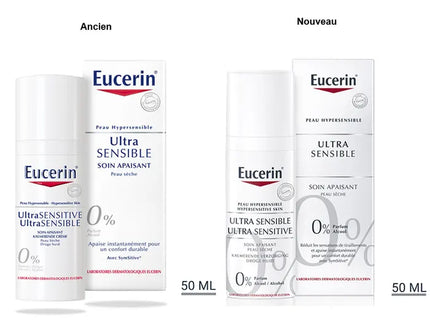 EUCERIN ULTRASENSIBLE Soin Apaisant Peau Sèche - 50ml