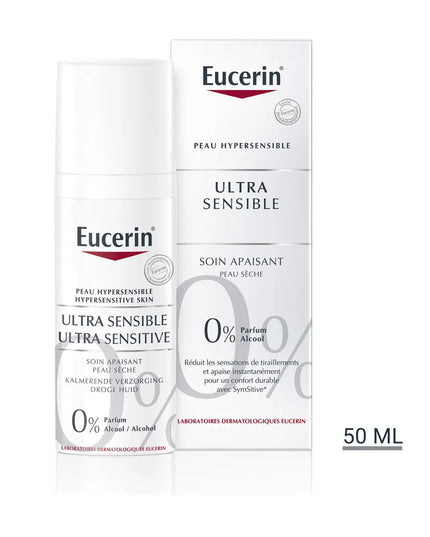 EUCERIN ULTRASENSIBLE Soin Apaisant Peau Sèche - 50ml - Nymphora