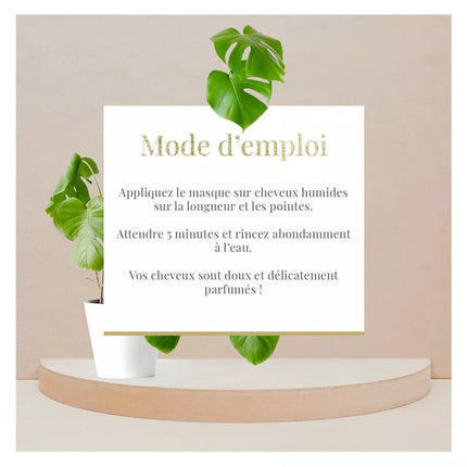 ARGANICARE Masque réparateur et nutritif - Kératine - Nymphora