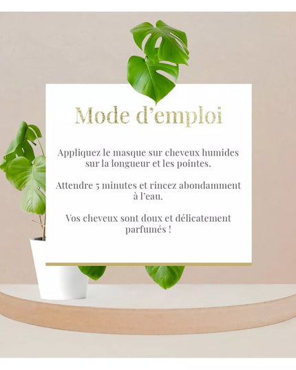 ARGANICARE Masque réparateur et nutritif - Kératine - Nymphora