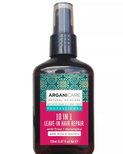ARGANICARE Spray réparateur 10-en-1 sans-rinçage - Kératine - Nymphora