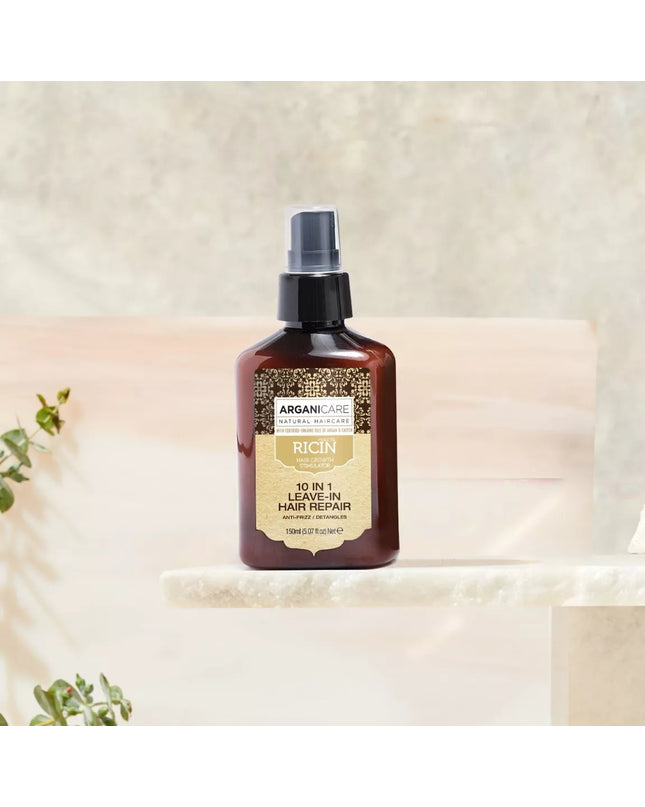 ARGANICARE Spray réparateur 10-en-1 sans-rinçage - Ricin - Nymphora