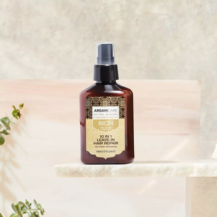 ARGANICARE Spray réparateur 10-en-1 sans-rinçage - Ricin - Nymphora