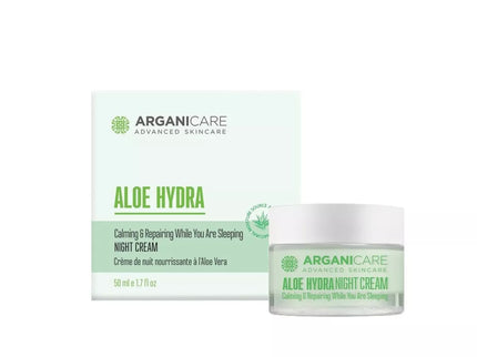 ARGANICARE Crème de nuit nourrissante et régénérante - Tous types de peaux - Aloe Vera