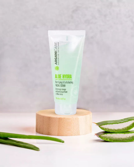 Gommage visage exfoliant et purifiant - Tous types de peaux - Aloe Vera - Nymphora