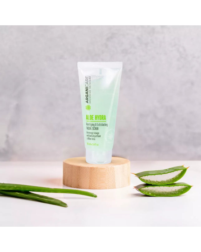 Gommage visage exfoliant et purifiant - Tous types de peaux - Aloe Vera - Nymphora