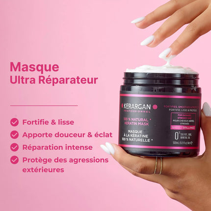 Kerargan - Masque Ultra Réparateur à la Kératine - 500ml - Nymphora
