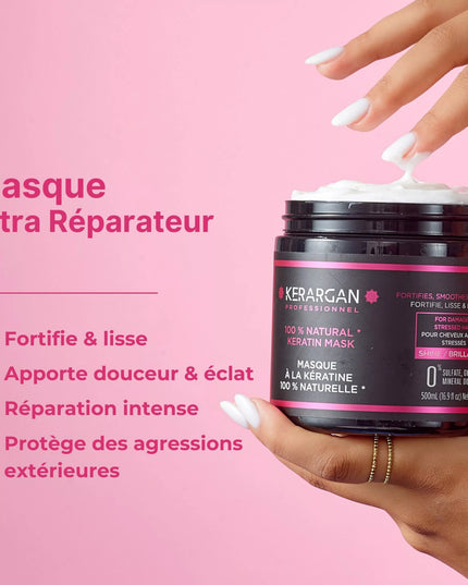 Kerargan - Masque Ultra Réparateur à la Kératine - 500ml - Nymphora