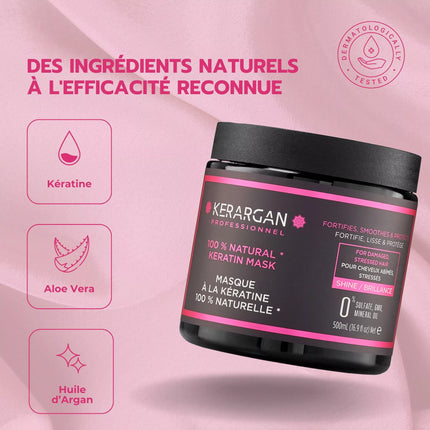 Kerargan - Masque Ultra Réparateur à la Kératine - 500ml - Nymphora
