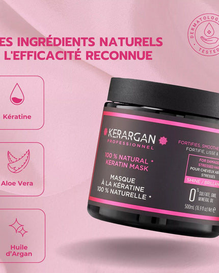 Kerargan - Masque Ultra Réparateur à la Kératine - 500ml - Nymphora