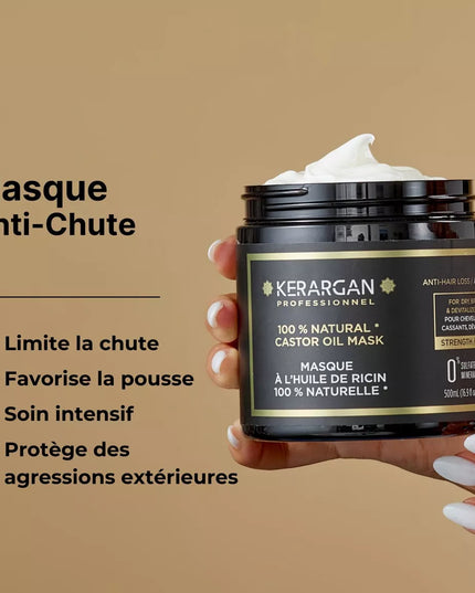 Kerargan - Masque Anti-Chute à l'Huile de Ricin - 500ml - Nymphora
