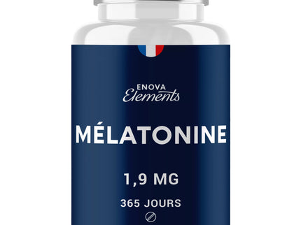 MÉLATONINE 1,9MG - 1 an d’Approvisionnement 365 Comprimés - Endormissement, Sommeil, Jetlag - Fabriqué en France