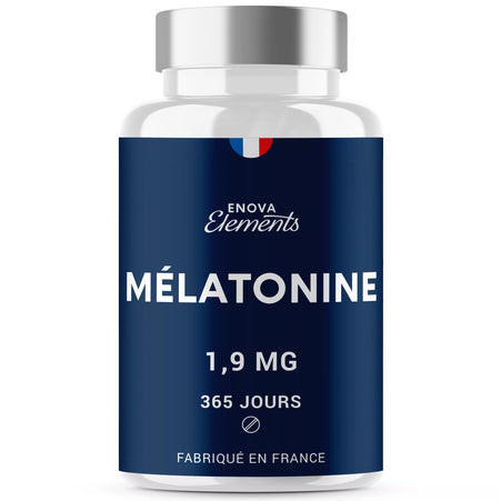 MÉLATONINE 1,9MG - 1 an d’Approvisionnement 365 Comprimés - Endormissement, Sommeil, Jetlag - Fabriqué en France
