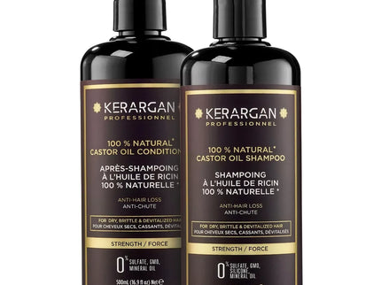 Kerargan - Duo Anti-Chute Shampoing & Après-shampoing Huile de Ricin - 2x500ml