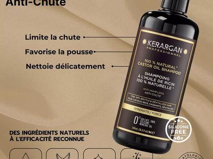 Kerargan - Duo Anti-Chute Shampoing & Après-shampoing Huile de Ricin - 2x500ml