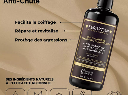 Kerargan - Duo Anti-Chute Shampoing & Après-shampoing Huile de Ricin - 2x500ml