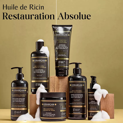 Kerargan - Duo Anti-Chute Shampoing & Après-shampoing Huile de Ricin - 2x500ml - Nymphora