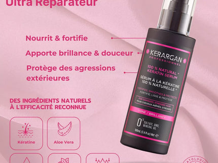 Kerargan - Ensemble Ultra Réparateur Shampoing, Après-shampoing, Masque & Sérum à la Kératine - 3x500ml +100 ml