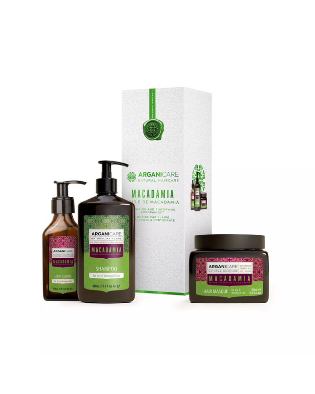 ARGANICARE Coffret Trio - Rituel à l'Huile de Macadamia - Nymphora