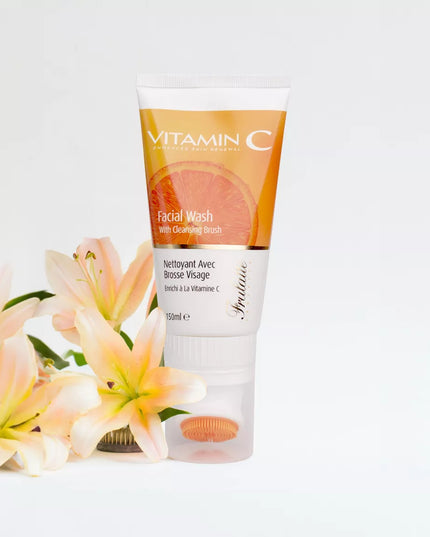 ARGANICARE Nettoyant avec brosse visage enrichi à la Vitamine C - Nymphora