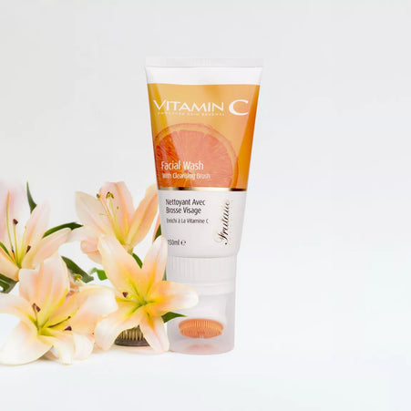 ARGANICARE Nettoyant avec brosse visage enrichi à la Vitamine C