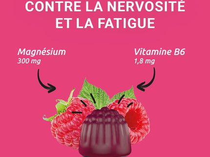 MAG 2 GOMMES Nervosité Fatigue - 45 Gommes Framboise