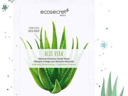 ECO SECRET MASQUE VISAGE ALOE VERA - 1 Masque Tissu