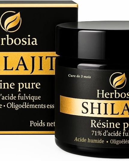 Shilajit Himalaya Naturel 50 g – Résine Authentique Pure | 71% Acides Fulviques + Minéraux Essentiels | Qualité Testée en Laboratoire | Tradition Ayurvédique - Nymphora