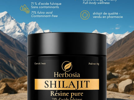 Shilajit Himalaya Naturel 50 g – Résine Authentique Pure | 71% Acides Fulviques + Minéraux Essentiels | Qualité Testée en Laboratoire | Tradition Ayurvédique
