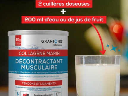 GRANIONS DÉCONTRACTANT MUSCULAIRE COLLAGENE MARIN Marin Goût Citron - 300g
