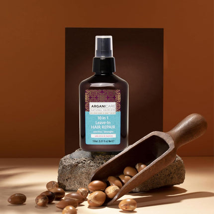 ARGANICARE Spray réparateur 10-en-1 sans-rinçage - Ricin - Nymphora