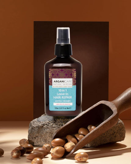 ARGANICARE Spray réparateur 10-en-1 sans-rinçage - Ricin - Nymphora