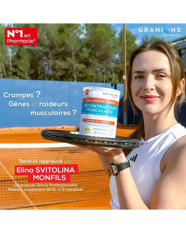 GRANIONS DÉCONTRACTANT MUSCULAIRE COLLAGENE MARIN Marin Goût Citron - 300g - Nymphora