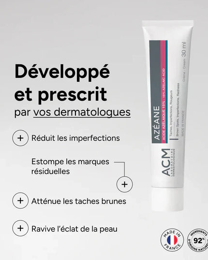 ACM AZEANE Crème Acide Azélaïque 15% - 30g - Nymphora