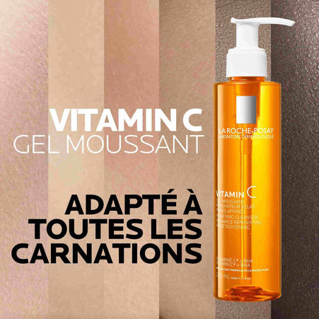 VITAMIN C Gel Moussant Rénovateur Éclat Pores Affinés - 200ml LA ROCHE POSAY