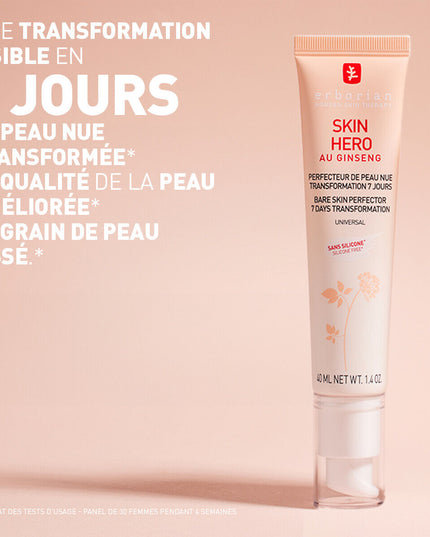 ERBORIAN SKIN HERO Perfecteur de Peau Nue - 40ml - Nymphora