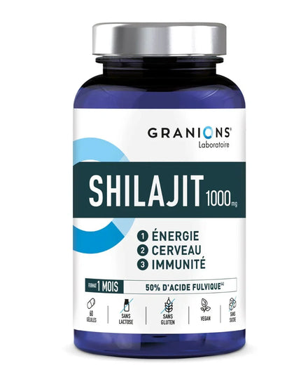 GRANIONS SHILAJIT 1000mg - 60 Gélules - Nymphora