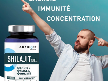 GRANIONS SHILAJIT 1000mg - 60 Gélules
