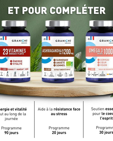 GRANIONS SHILAJIT 1000mg - 60 Gélules - Nymphora