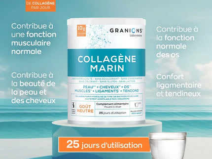 GRANIONS COLLAGENE MARIN Type 1 Goût Neutre - 285g