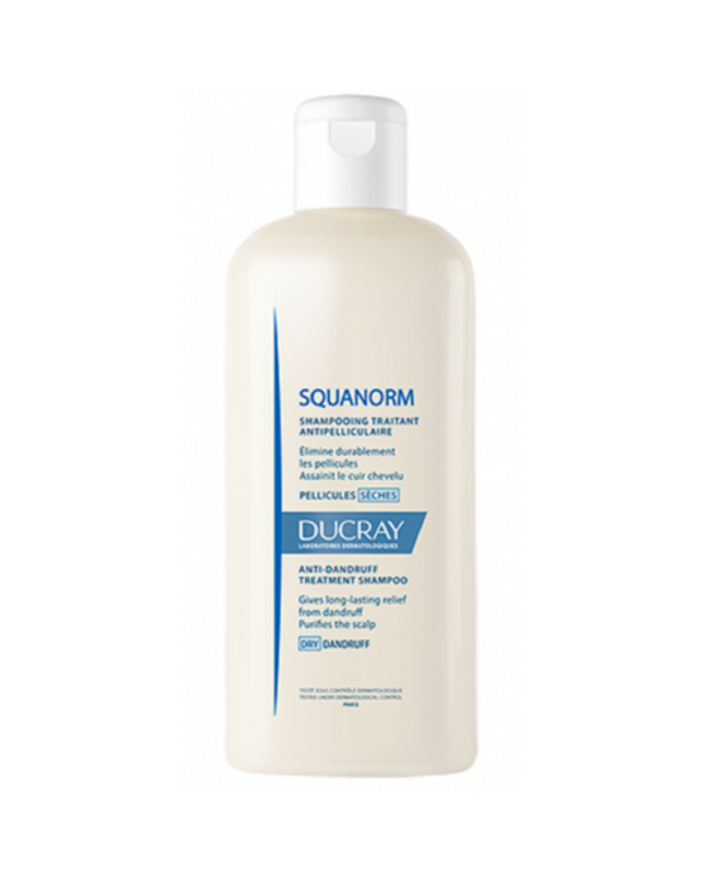 DUCRAY SQUANORM Shampooing Antipelliculaire - Pellicules Sèches 200ml - Nymphora