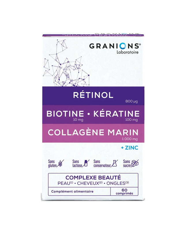 GRANIONS COMPLEXE BEAUTE - 60 Comprimés - Nymphora