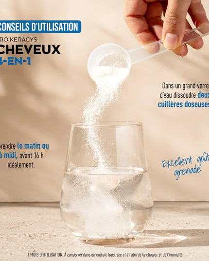 GRANIONS PRO KERACYS Collagène Cheveux 4 en 1 Poudre - 300g - Nymphora
