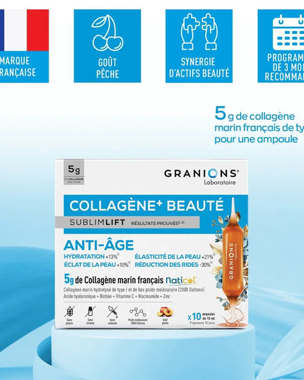 GRANIONS COLLAGENE + BEAUTÉ Sublimlift - 10 Ampoules - Nymphora