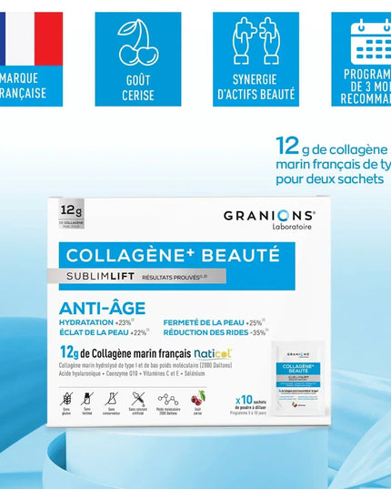 GRANIONS COLLAGENE + BEAUTÉ Sublimlift - 10 Sachets - Nymphora