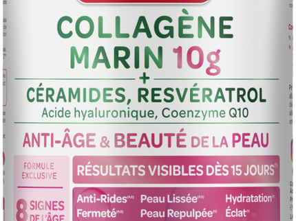 SUPERDIET COLLAGÈNE MARIN 10G Anti-Âge et Beauté de la Peau Arôme Vanille - 210g