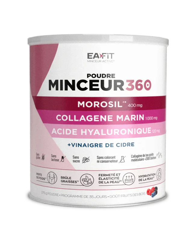EAFIT MINCEUR 360 Poudre Morosil - 200g Compléments alimentaires - Nymphora
