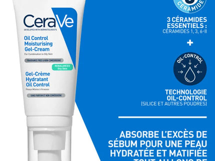 CERAVE Gel-Crème Hydratant Oil Control Visage - 52ml
