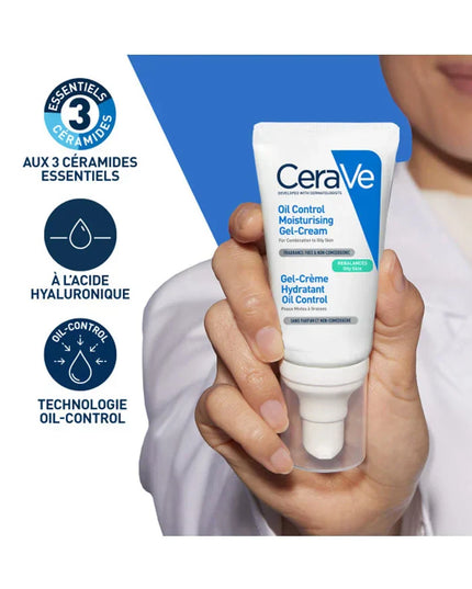 CERAVE Gel-Crème Hydratant Oil Control Visage - 52ml - Nymphora
